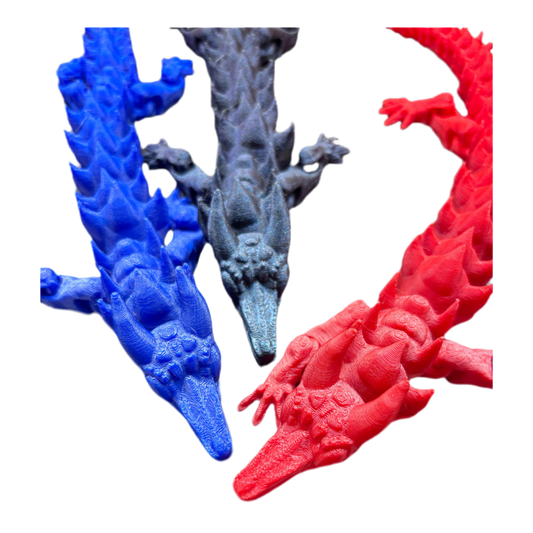 Starlight Dragon Fidget Toy – Durable, High-Quality 3D Printed Dragon, Smooth Movement, and Detailed Craftsmanship